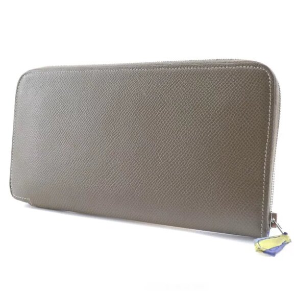 HERMES Azap Long Silk Inn Purse Etope Brown Epsom Women main image 2